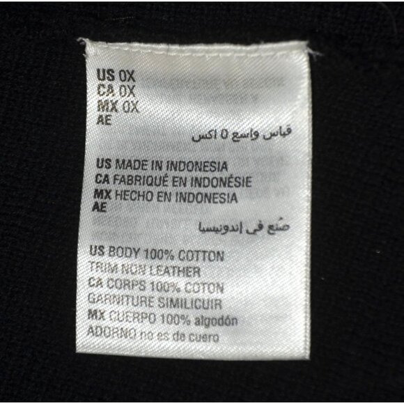 Charter Club Ladies Red Black Open Long Line Cardigan Sweater Size 0X Pockets - Picture 9 of 10